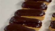 Chocolate Eclairs! . . . #satisfying #pastrychef #delicious #chocolate #madefromscratch #stepbystep #bakery #bakinglove #pastrylove #pastrypassion #pastry #foodie #explorepage #explore #travel #dessert #reels #viral #short https://www.amazon.com/shop/inthebakery
