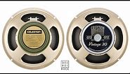 Celestion Greenback G12M vs Vintage 30