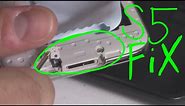 Fixing Samsung S5 charging power port cover guide