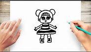How to Draw Queen Bee LOL Doll Step by Step