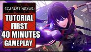 Scarlet Nexus – First 40 Minutes Gameplay - Tutorial Walkthrough Part 1