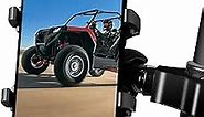 UTV Phone Holder, Aluminum Alloy Heavy Duty Cell Phone Mount for UTV/SXS,360° Adjustable Mounting Bracket Fits 1.75”-2” Roll Cage, 8 Claws Tightly Hold iPhones or 4.7”-7.1" Devices