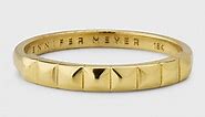 Jennifer Meyer 18K Yellow Gold Square Band Ring, Size 6.5