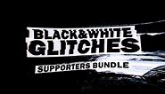 40 Glitch Effects - Black & White | Bundle
