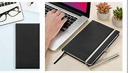 Meeting Notebook for Work - Professional Hardcover Meeting Planner - 2 Pages Per Meeting and Extra Meeting Notes Section, Index, 160 Pages, 100gsm Paper, Work Notebook, Project Planner