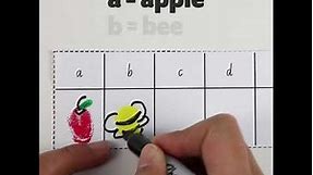 Alphabet Fingerprint Art