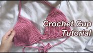Crochet Bralette Cups Tutorial for Beginners