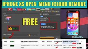 Iphone XS Icloud Remove Open Menu Permanent With Unlocktool 100% Tested Solution#iphone