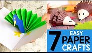 Paper Craft ideas for Kids - 7 simple crafts for kids
