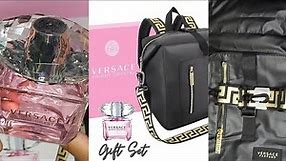 Versace Bright Crystal perfume and backpack gift set