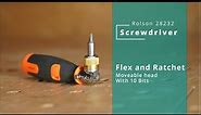 28232 Flexiheaded Screwdriver - An Ideal EDC screwdriver with bits included - great for everytoolbag