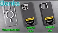 Benks KEVLAR Armor iPhone 15 Pro Max Cases - Armor Pro & Armor Air