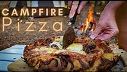 CAMPFIRE Pizza From Scratch | Dutch Oven COOKING