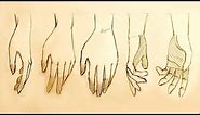 How to Draw Relaxed Hands, 5 Ways