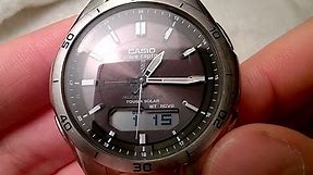 Casio Wave Ceptor watch - Adjust the hour manually and through Radio