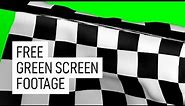 Free Checkered Flag Animation with Green Screen