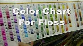 Color Chart For Floss
