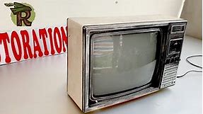 Restoration SAMSUNG TVs produced in 1985 | Antique television restore | Upgrade AV port for TV