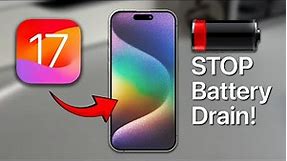 STOP iPhone Battery Drain | 5 Optimal iPhone Battery Features (iOS 17)