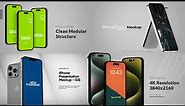 After Effects iPhone 13-15 MockUp 3in1 Presentation 4K 2023