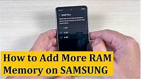 How to ADD More RAM Memory on Samsung Galaxy A33, A53, A73 (Android 12 UI 4.1)