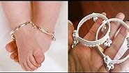 New Silver Baby Anklet Designs || Latest Baby Payal Designs Images