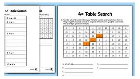 4x Tables Search