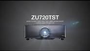 Optoma ZU720TST - World's first short throw 7000 lumen fixed lens laser projector
