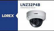 Unboxing and setup of pan tilt zoom camera model LNZ32P4