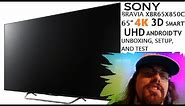 Sony Bravia XBR65X850C 65" 4K 3D UHDTV Unboxing Setup and Test