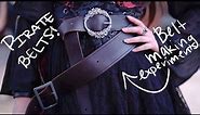 DIY Pirate Baldric and Belts | Leather Dying Experiments