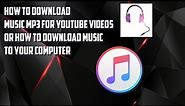 How To Download Music To Your PC Free