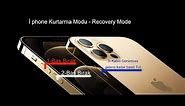 İphone Kurtarma Modu - İphone 10-11-12-13 Pro iphone recovery mode. İ tunes Bağlanma Hatası