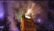 London Big Ben UK New Years Fireworks HD