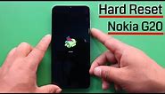 How to Hard Reset Nokia G20 Ta-1365 Remove Screen Lock Pattern/Pin/Password Without Box