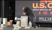 Power Breaking on Concrete at 2014 U S Open World Martial arts Championships