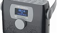 MONODEAL CD Player Portable,Bluetooth Boombox CD Player with Speakers,Portable FM Radio(Favourite Memory,LED,Waterproof,Clock,Alarm Timer,USB,Headphone Jack,BatteryPower Supply,6W)