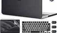 CISSOOK Matte Black Hard Cover for MacBook Pro 14 Inch Case 2023 2021 Release Model A2992 A2918 M3 A2779 A2442 M2 M1 Pro Max with Touch ID, Plastic Hard Case for Pro 14" with Keyboard Cover, Black