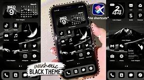 how to customize your iphone 🖤 (black theme) iOS15 🗻 *no shortcuts* | aesthetic phone