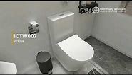 Desain kamar mandi minimalis ukuran 2x1.5 meter