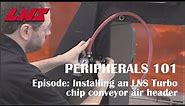 LNS Turbo Chip Conveyor Retrofitting an Air Header