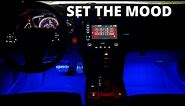 RGB INTERIOR FOOTWELL LIGHTING INSTALL AND REVIEW 10th Gen Civic