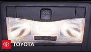 2005 - 2007 Avalon How-To: Interior Lights | Toyota