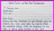 Diary Entry on New Year Celebrations || @EssentialEssayWriting || Diary Writing in English