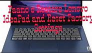 Paano e Restore Lenovo Laptop ideapad and Reset Factory Settings
