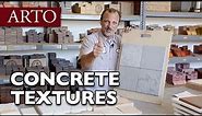 Types of Textures for Indoor and Outdoor Concrete Tiles from ARTO