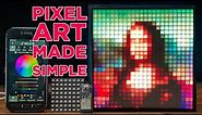 How to make Custom Pixel Art with NO CODE on Any LED Grid - GlowBit Matrix With WLED & ESP32/ESP8266