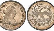 1795 $1 Draped Bust, Off-Center (Regular Strike) Draped Bust Dollar - PCGS CoinFacts