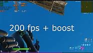 Trying the lowest 16:9 resolution in fortnite 1024x576 200+fps boost Fortnite Season 7