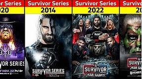 Evolution of WWE Survivor Series Posters (1987-2023)